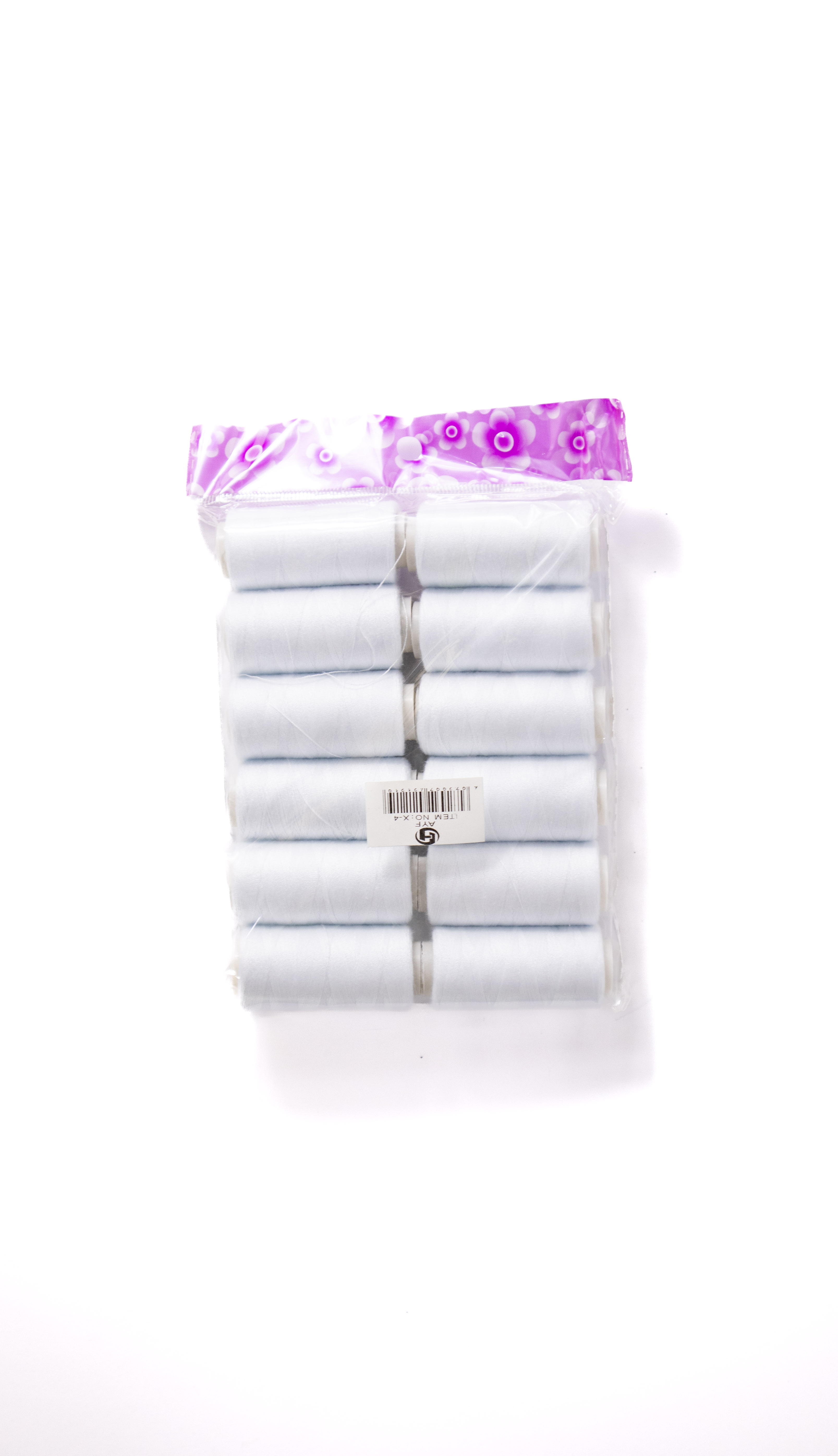 White sewing thread 12 pcs